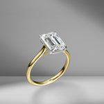 Emerald Cut Solitaire Engagement Ring