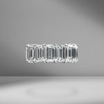 Emerald Cut Eternity Band 1.00