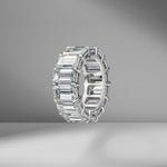 Emerald Cut Eternity Band 1.00