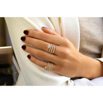 Spiral Swirl Heart Pinky Ring